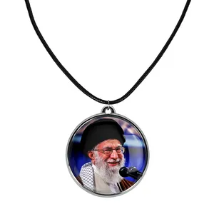 گردنبند خندالو مدل تصویر رهبر کد 25682569