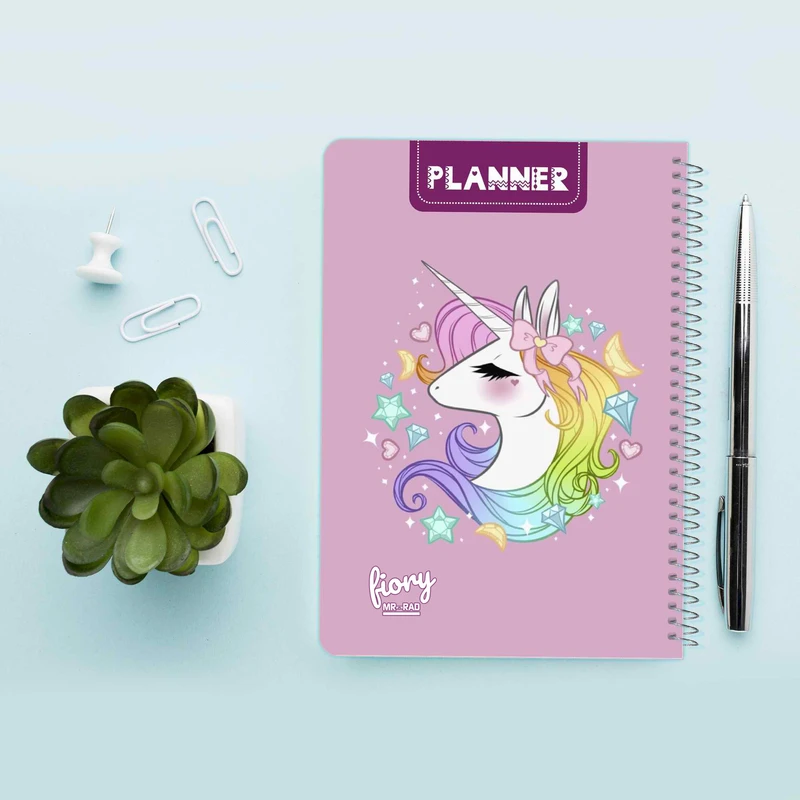 عکس شماره 10 : دفتر برنامه ریزی مستر راد طرح اسب تک شاخ مدل پلنر روزانه کد unicorn 1678