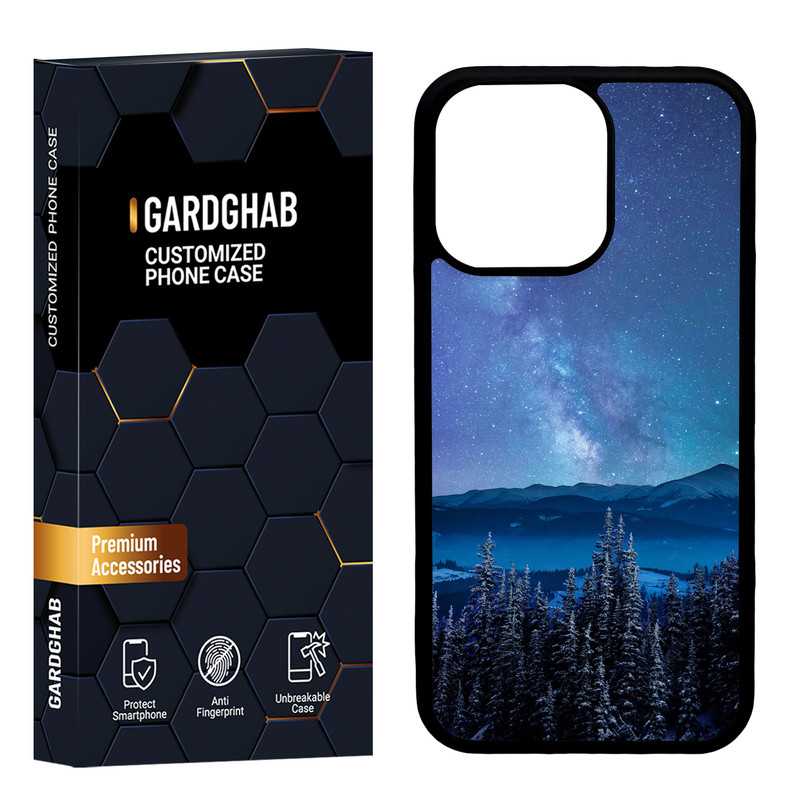 کاور گارد قاب مدل پشت گلس منظره و طبیعت مناسب برای گوشی موبایل اپل iPhone 13 Pro