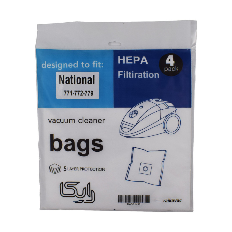 پاکت جاروبرقی رایکا مدل ناسیونال 771 سه بسته 4 عددی