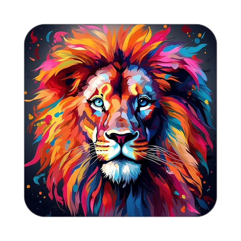 زیر لیوانی کاکتی طرح شیر مدل mp22954