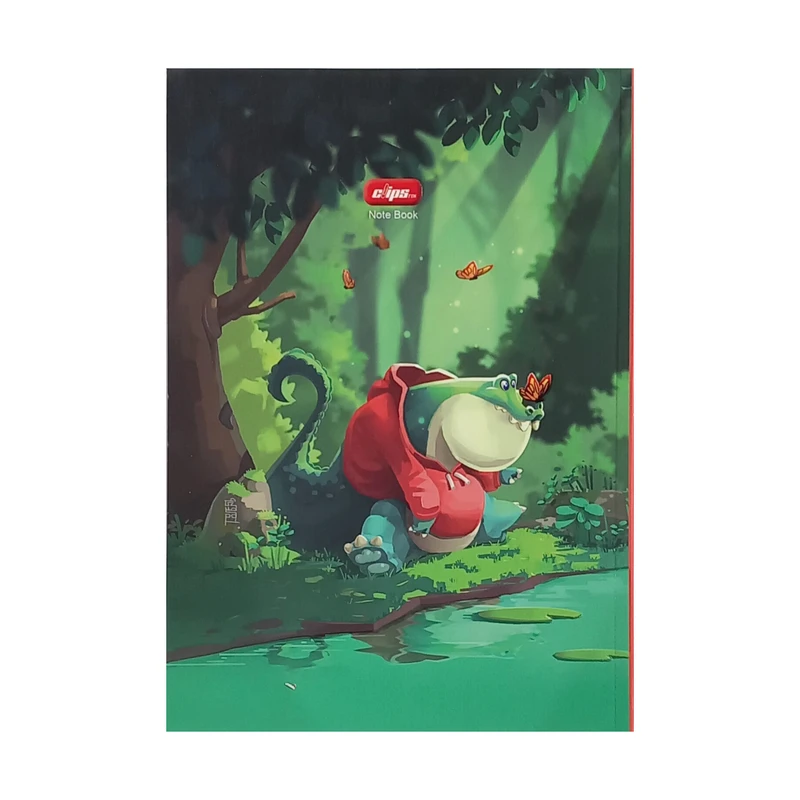 دفتر مشق 80 برگ کلیپس مدل وزغ کد 0049-120