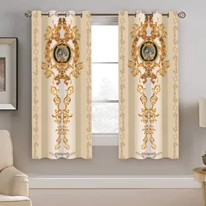 پرده نیروانا طرح سنتی مدل هازان کد 8643 سایز 140×200 سانتی متر