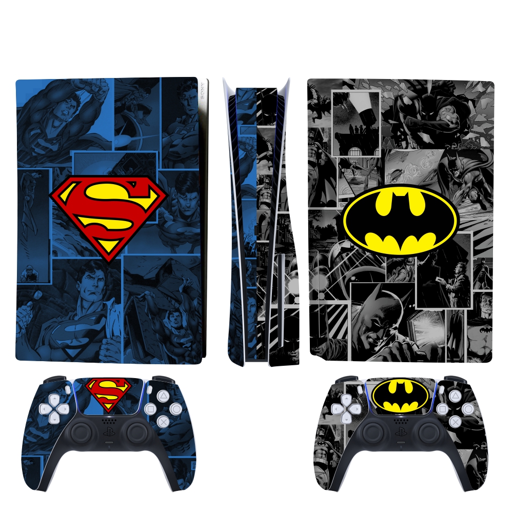 برچسب کنسول و دسته بازی PS5 اس ای گییرز مدل Batman Superman