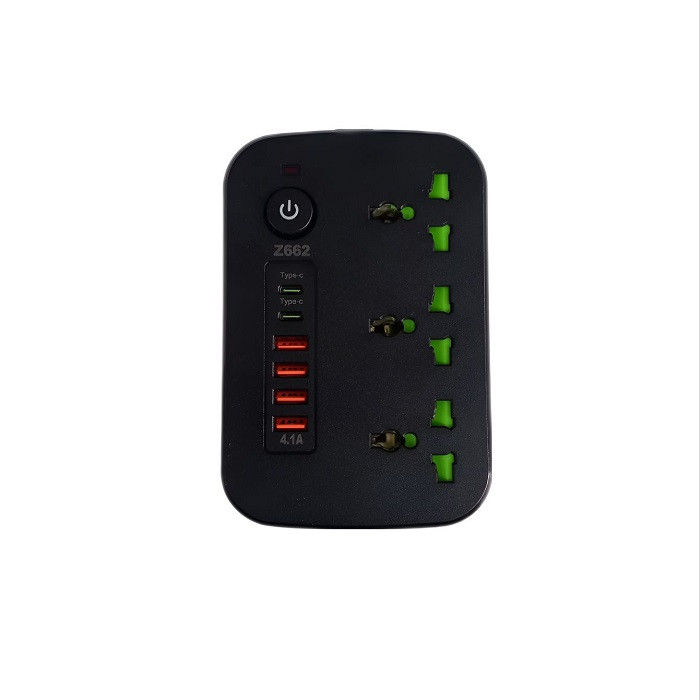چندراهی برق مدل Z662-2500W.4USB+2typ-c