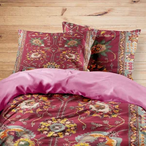 سرویس روتختی مدوپد طرح قالیچه بیجار مدرن افشان صفویه مدل C-bijar-M22 یک نفره 4 تکه