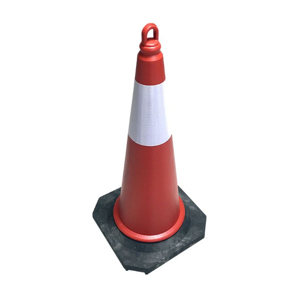 مخروط ترافیکی مدل 80 سانتی شبرنگدار بسته 5عددی