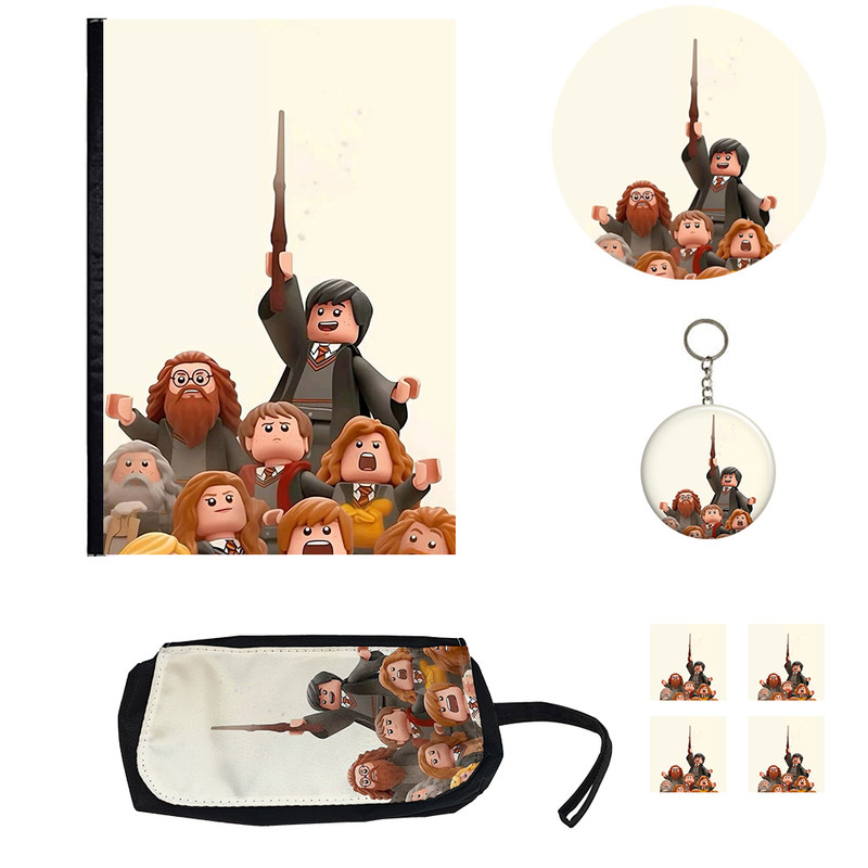 بسته لوازم تحریر مدل هری پاتر فانتزی کد 1 مجموعه 8 عددی