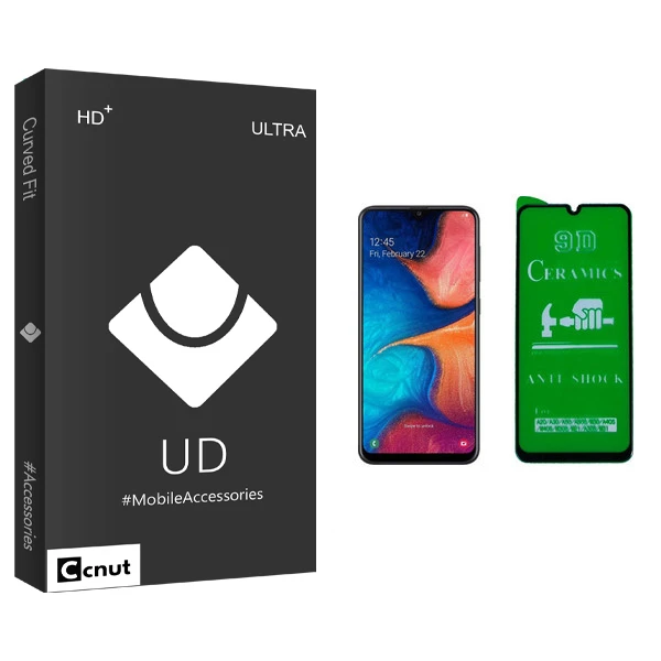 محافظ صفحه نمایش 9D کوکونات مدل UD Black مناسب برای گوشی موبایل سامسونگ Galaxy A20 / A30 / A50 / M30