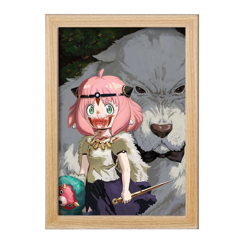 تابلو خندالو مدل سان و آنیا انیمه پرنسس مونونوکه کد 34079