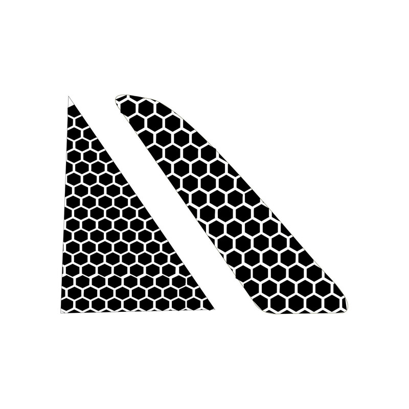 برچسب شیشه مدل لانه زنبوری مناسب برای پراید بسته 4 عددی