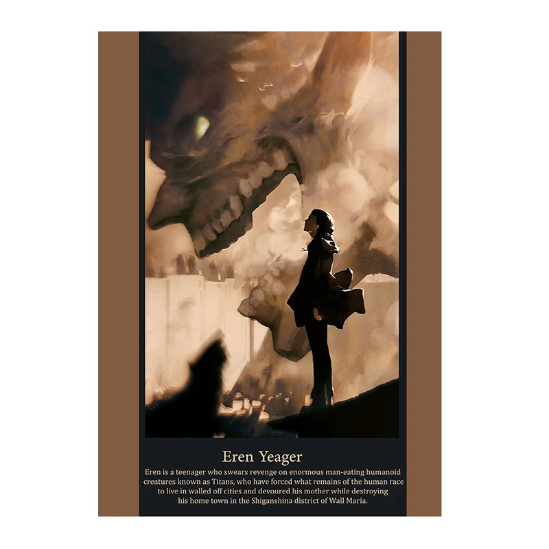 پوستر مدل انیمه اتک ان تایتان Attack on titan طرح ارن ییگر Eren Yeager کد 73