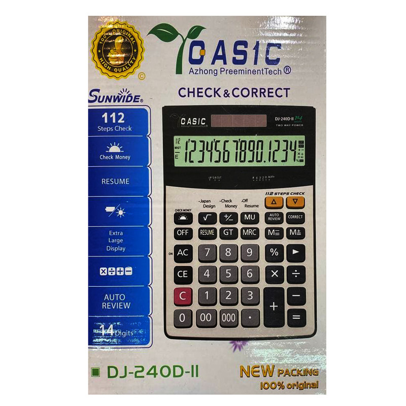 ماشین حساب گاسیک مدل DJ-240D-II 1