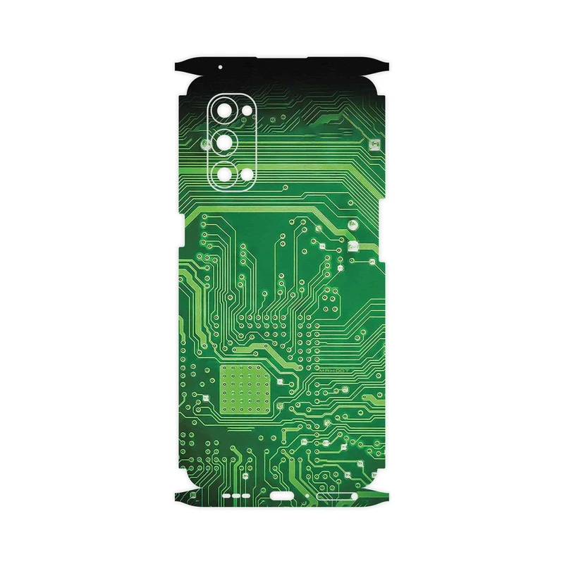 برچسب پوششی ماهوت مدل Green_Printed_Circuit_Board-FullSkin مناسب برای گوشی موبایل اپو Reno4 Pro 5G
