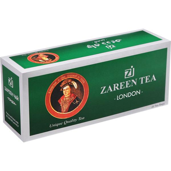 چای سبز کیسه ای لندن زرین بسته 25 عددی