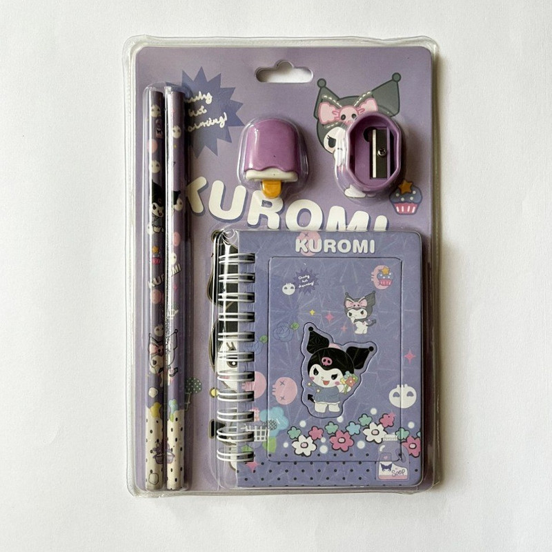 بسته لوازم تحریر مدل کرومی بسته 5 عددی