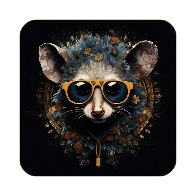 زیر لیوانی کاکتی طرح گل مدل mp18513