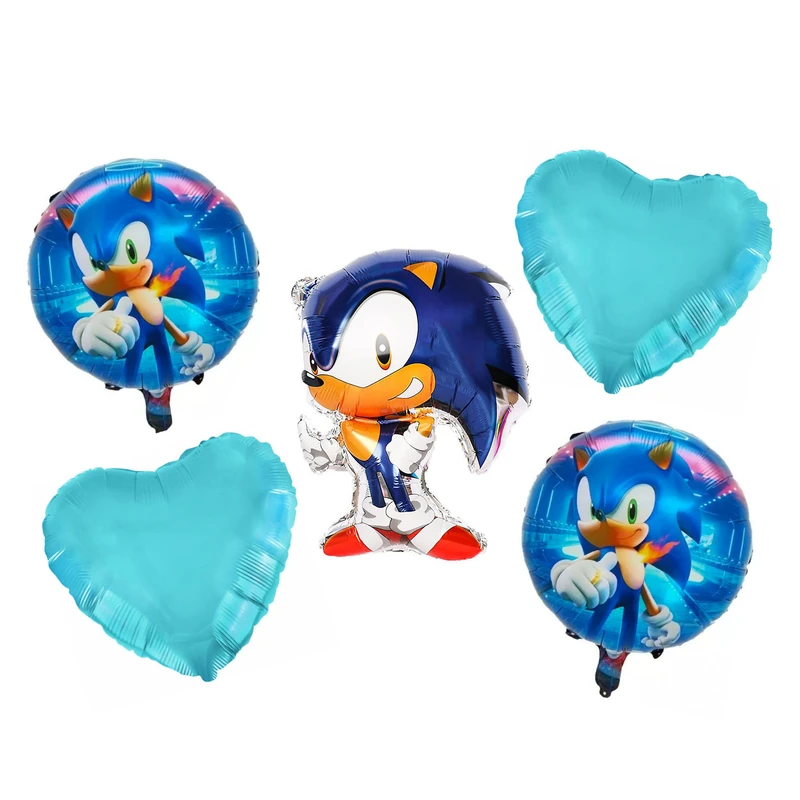 بادکنک فویلی طرح سونیک کد DB20 مجموعه 5 عددی