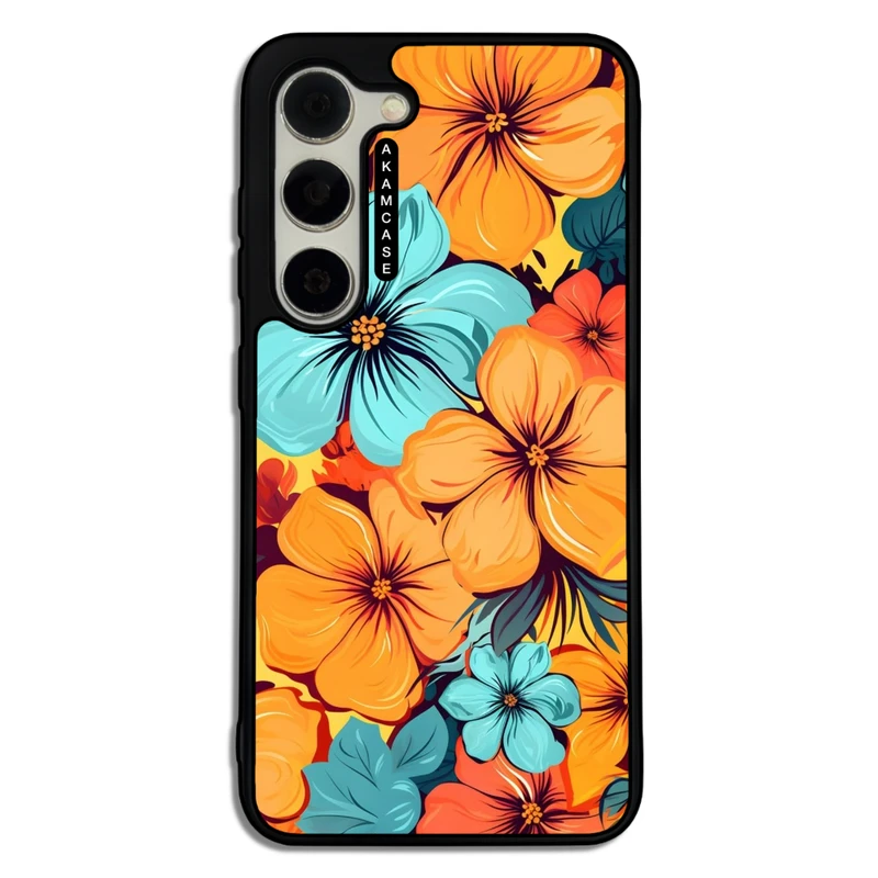 کاور آکام مدل AMC-WSGS23-FLOWERS-38 مناسب برای گوشی موبایل سامسونگ Galaxy S23