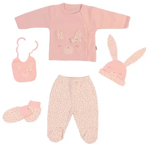 ست 5 تکه لباس نوزادی گایه مدل cbg116m
