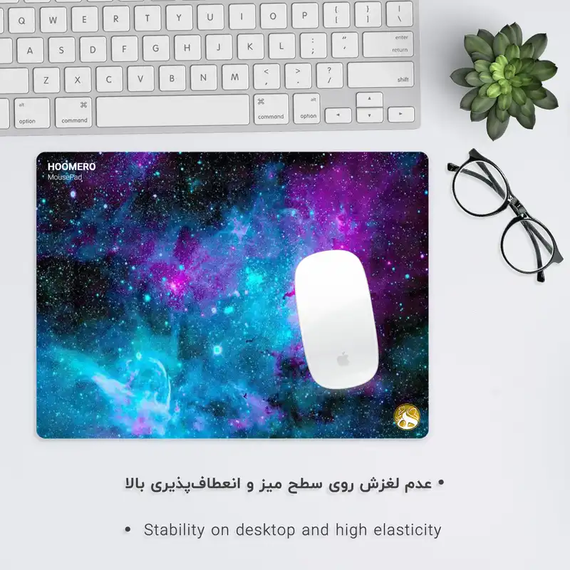 ماوس پد هومرو مدل MOUB-610 طرح کهکشانی