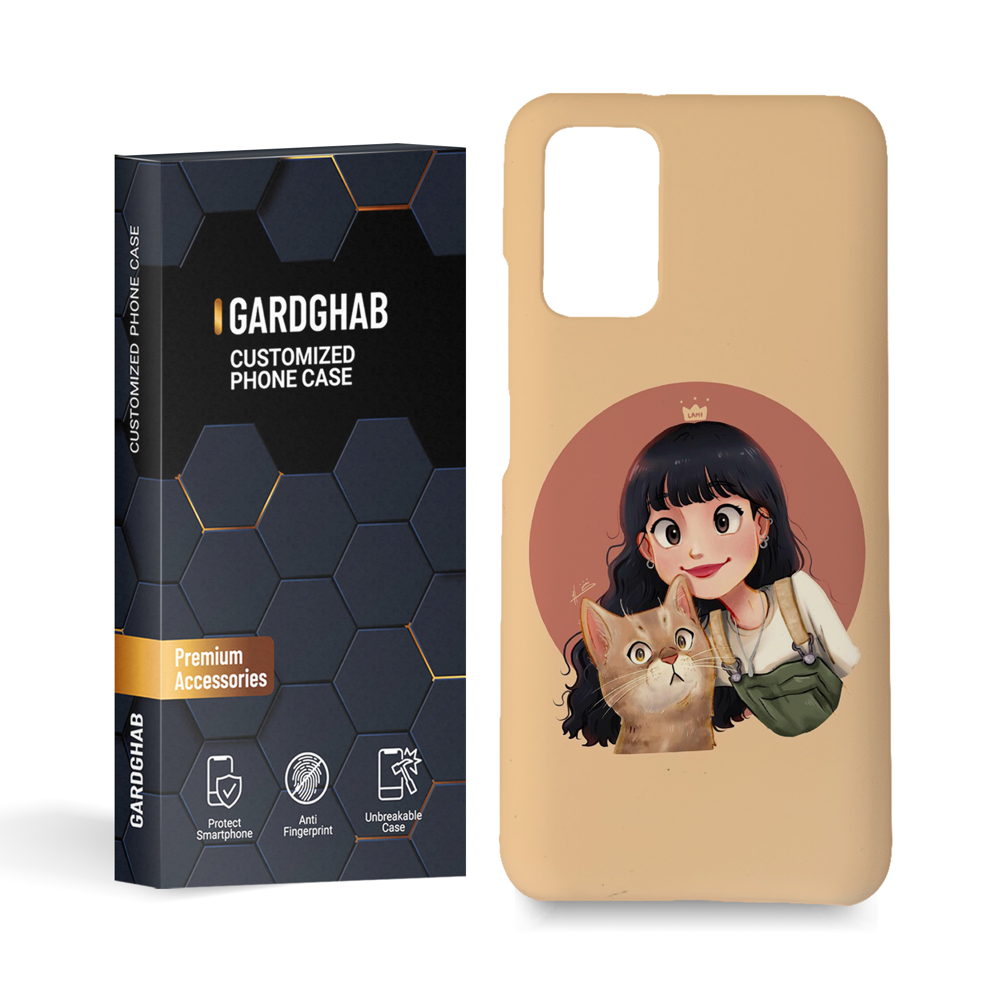 کاور گارد قاب مدل دخترانه مناسب برای گوشی موبایل شیائومی redmi 9 t