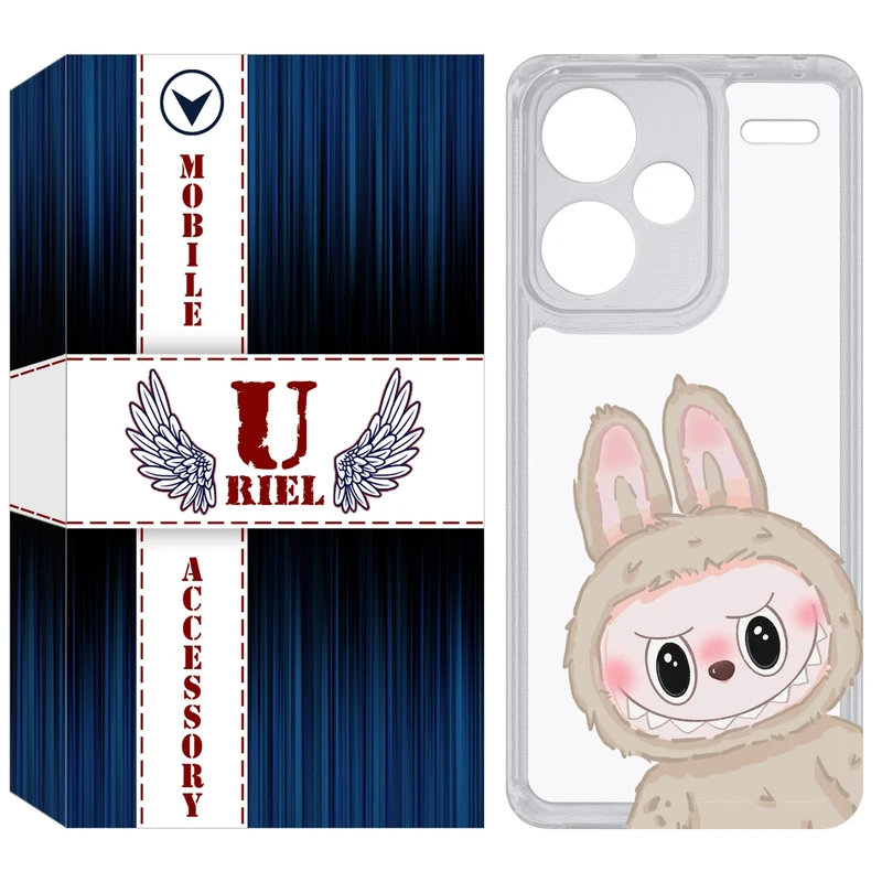 کاور یوریل مدل Clear کد 119 طرح لبوبو Labubu مناسب برای گوشی موبایل شیائومی Redmi Note 13 Pro Plus