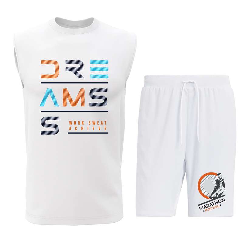 ست تاپ و شلوارک مردانه مدل M070W