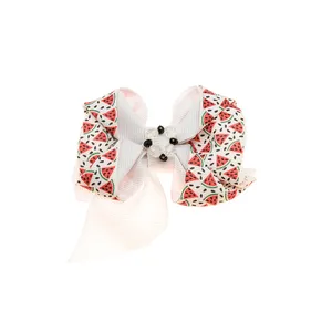 گیره مو زنانه مدل پاپیون هندوانه