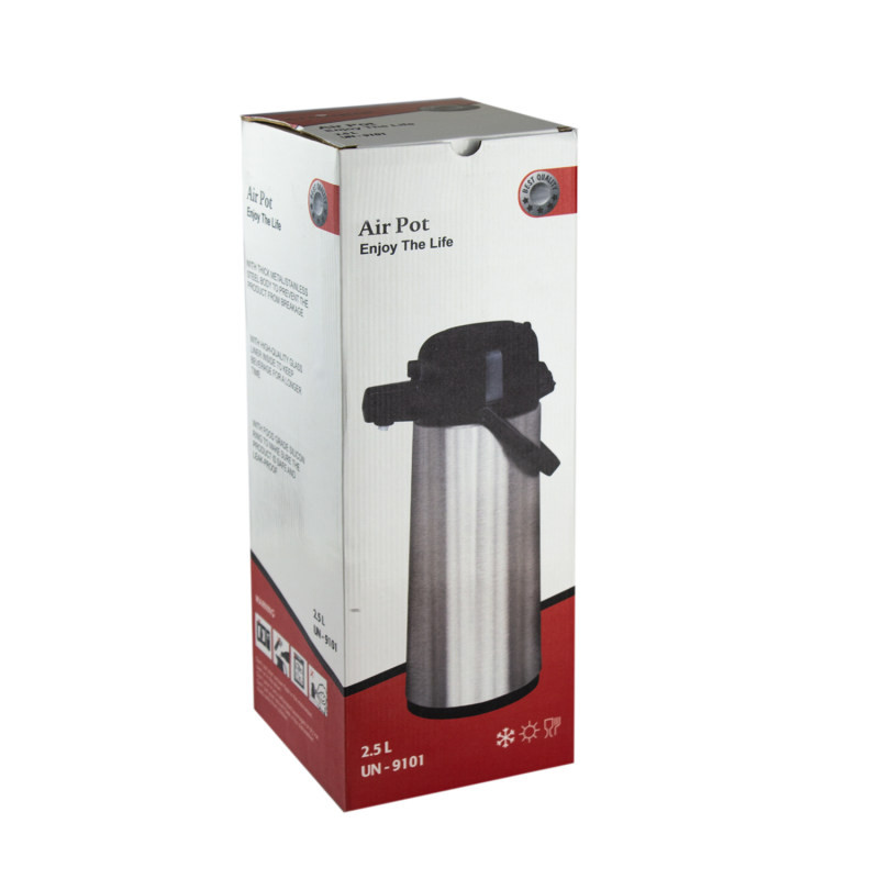 فلاسک مدل پمپی کد UNQ-9101 گنجایش 2.5 لیتر