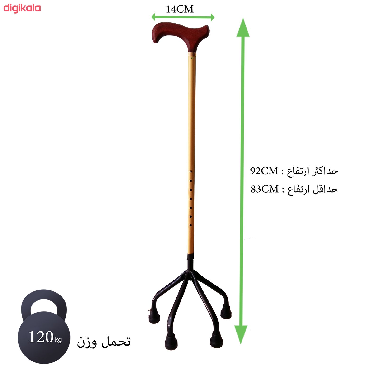 عصا دستی چهار پایه آی ناین مدل 2-1091 main 1 5