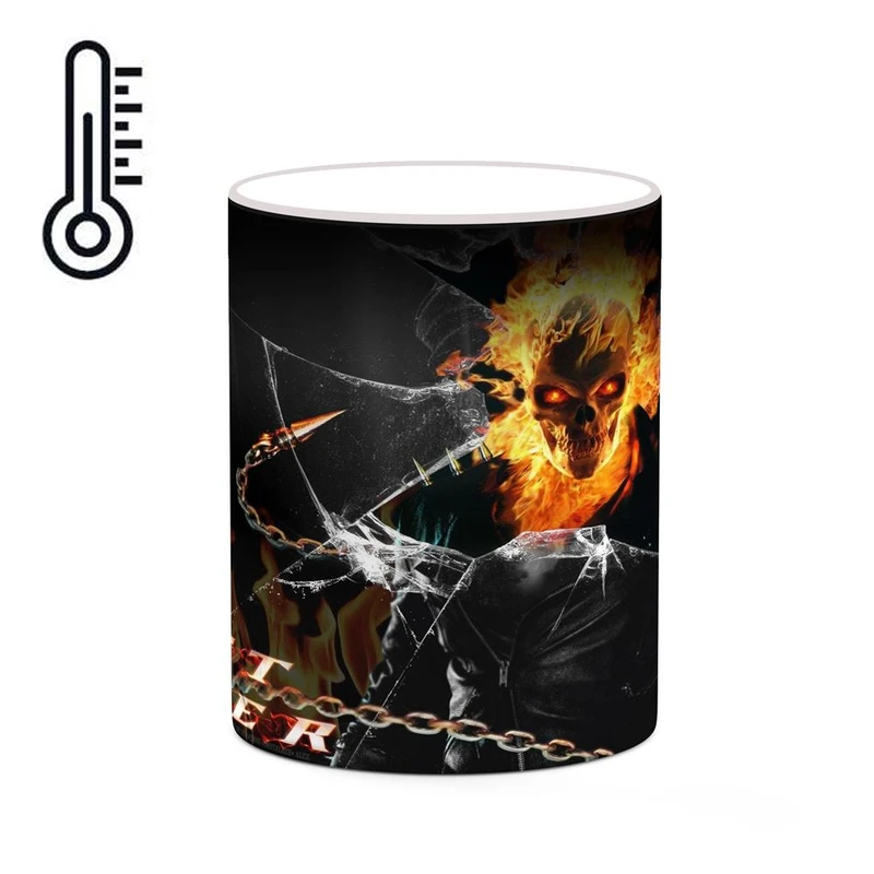 ماگ حرارتی کاکتی مدل گوست رایدر Ghost Rider کد mgh38738