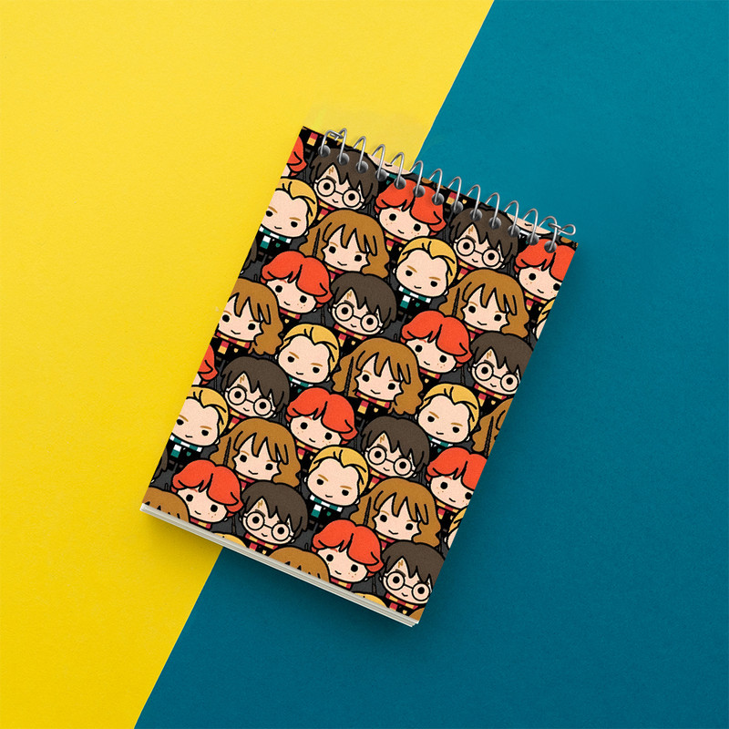 دفتر یادداشت 50 برگ خندالو طرح هری پاتر (Harry Potter) کد N4591