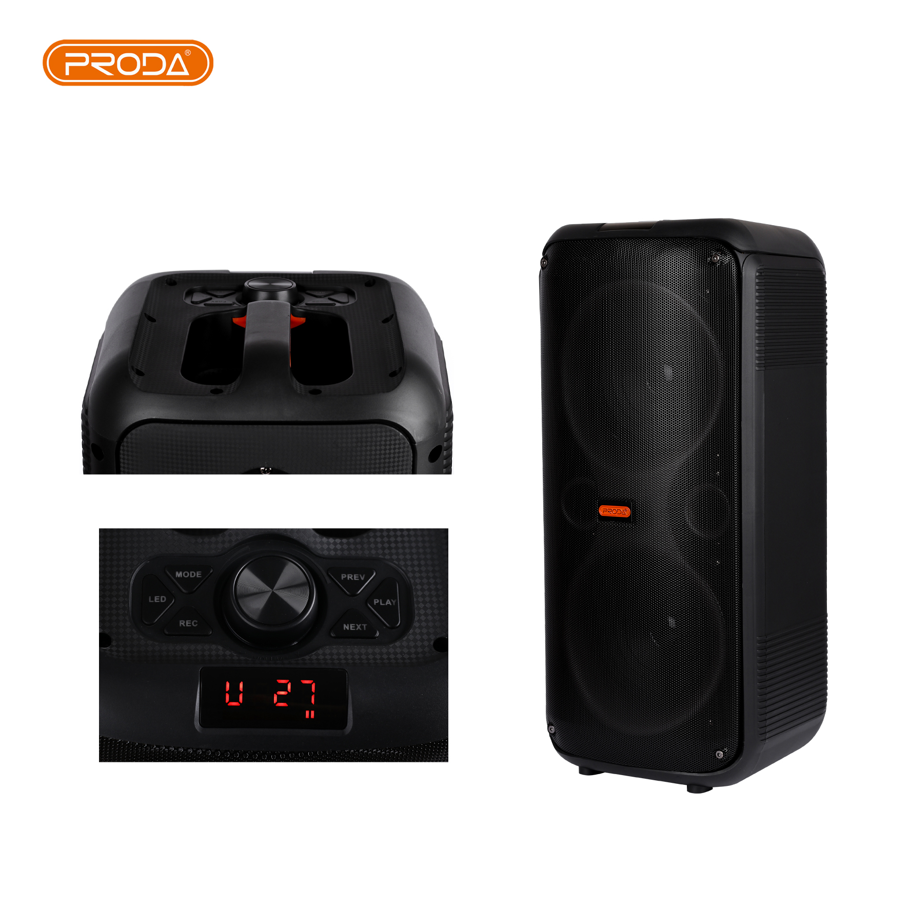 اسپیکر بلوتوثی پرودا مدل  PARTY BOX 4000