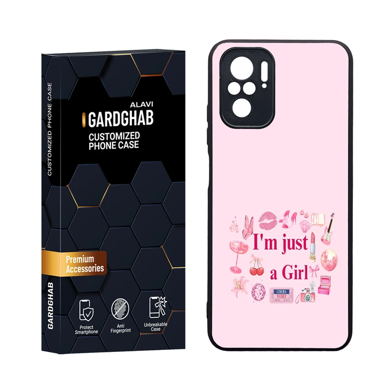 کاور گارد قاب مدل دورژله ای دخترانه مناسب برای گوشی موبایل شیائومی Redmi Note 10 4G / Note 10s / Poco M5s