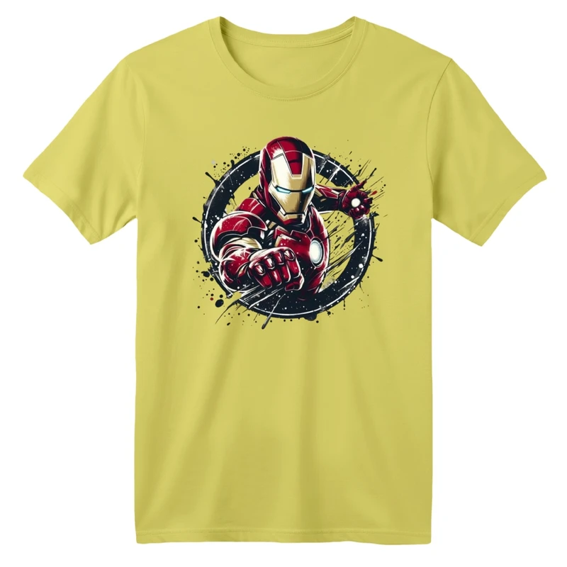 تی شرت آستین کوتاه یقه گرد بچگانه مدل آیرون من