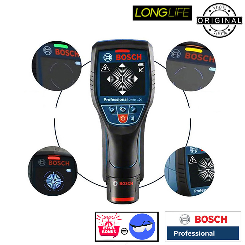 ردیاب بوش مدل D-TECT 120 Adanced Radar + Extra Glass
