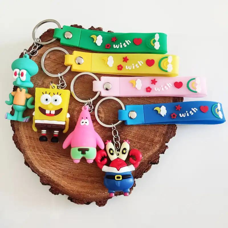 جاکلیدی مدل سیلیکونی طرح باب اسفنجی و دوستان کد DB22