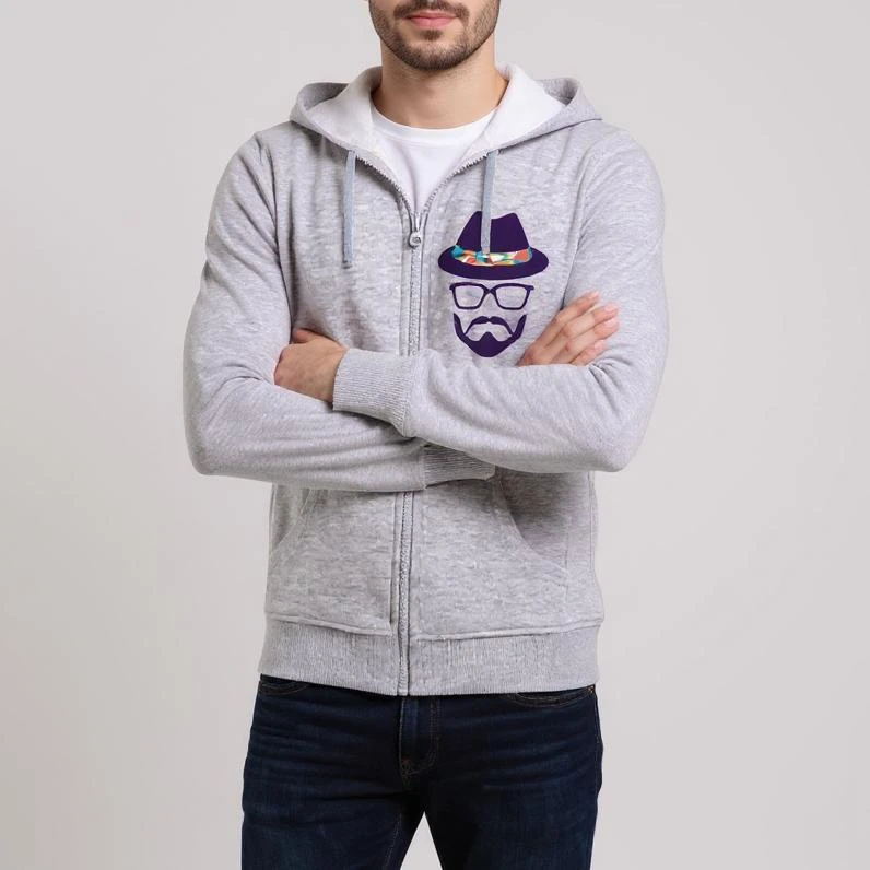 سویشرت مردانه طرح مرد کلاهدار کد F49