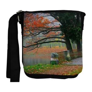 کیف رودوشی طرح پاییز رنگارنگ کد nb116