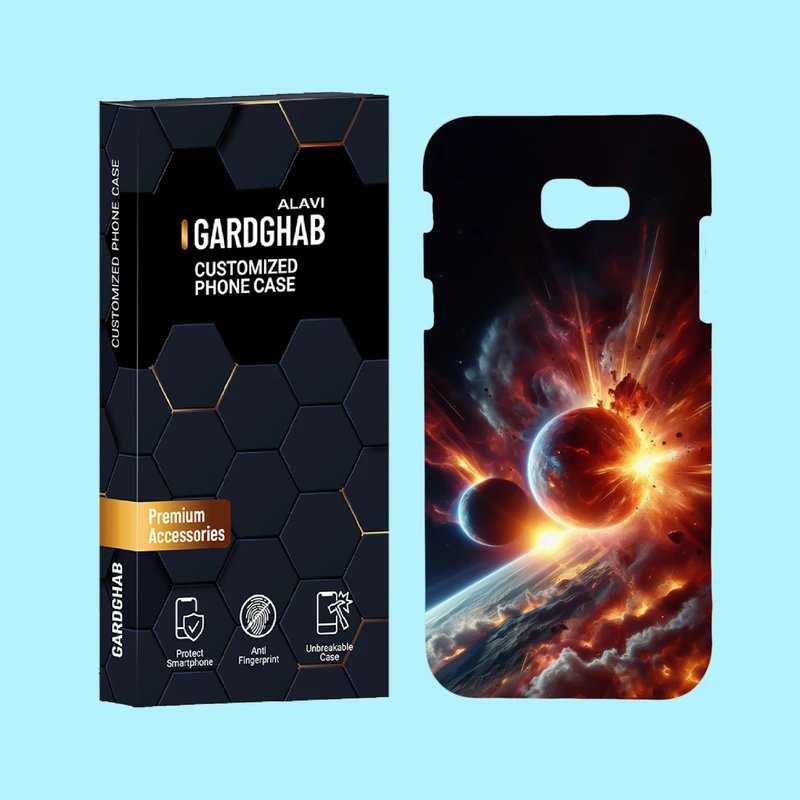 کاور گارد قاب علوی مدل کهکشان مناسب برای گوشی موبایل سامسونگ Galaxy A720 / A7 2017