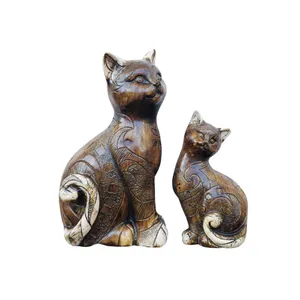 مجسمه  طرح گربه مدل 325 مجموعه دو عددی