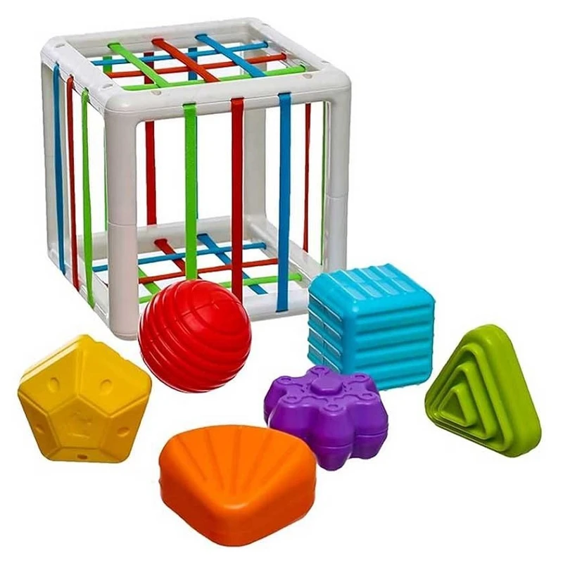 بازی آموزشی هانگر مدل مکعب جاگذاری بسته 7 عددی کد 222