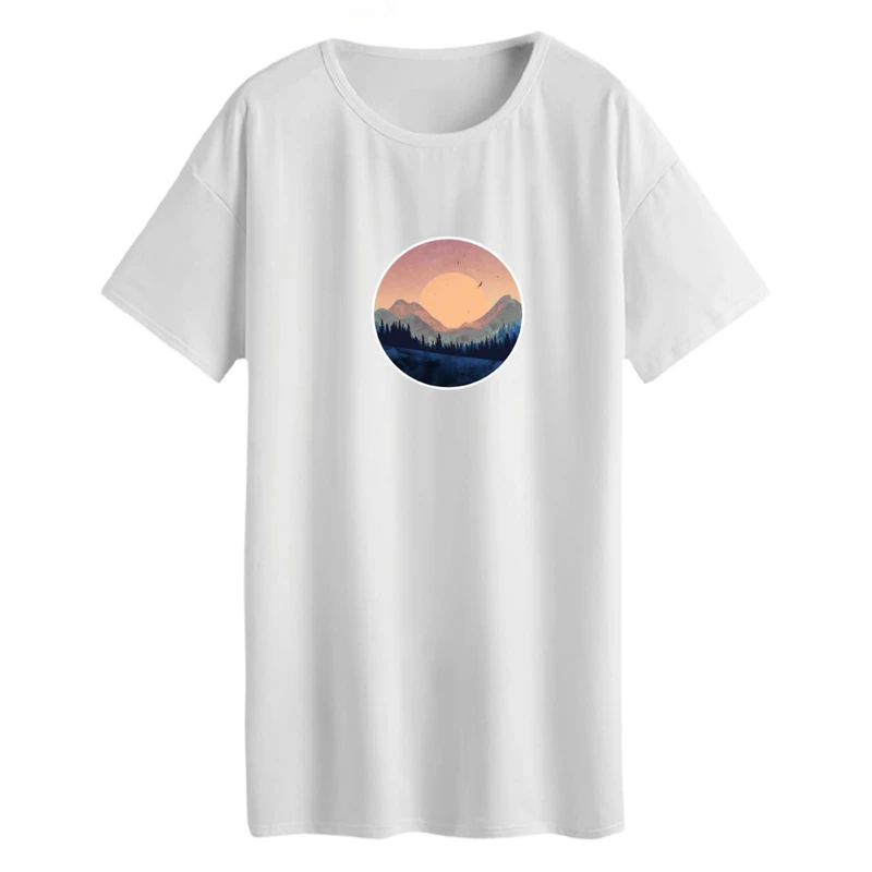 تی شرت لانگ آستین کوتاه زنانه مدل مینیمال کد 02