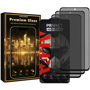 Akuara Premium P3 Privacy Screen Protector Suitable For Xiaomi Redmi Note 9S/9 Pro Mobile Phone Three in Pack