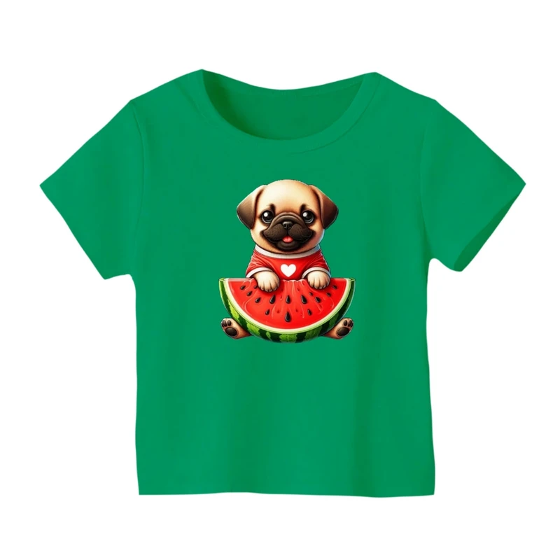 تی شرت آستین کوتاه بچگانه مدل سگ یلدایی کد 4