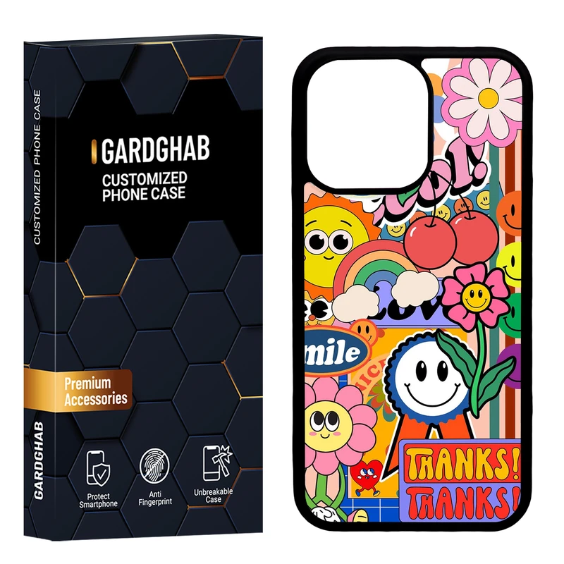 کاور گارد قاب مدل پشت گلس فانتزی مناسب برای گوشی موبایل اپل iPhone 13 Pro