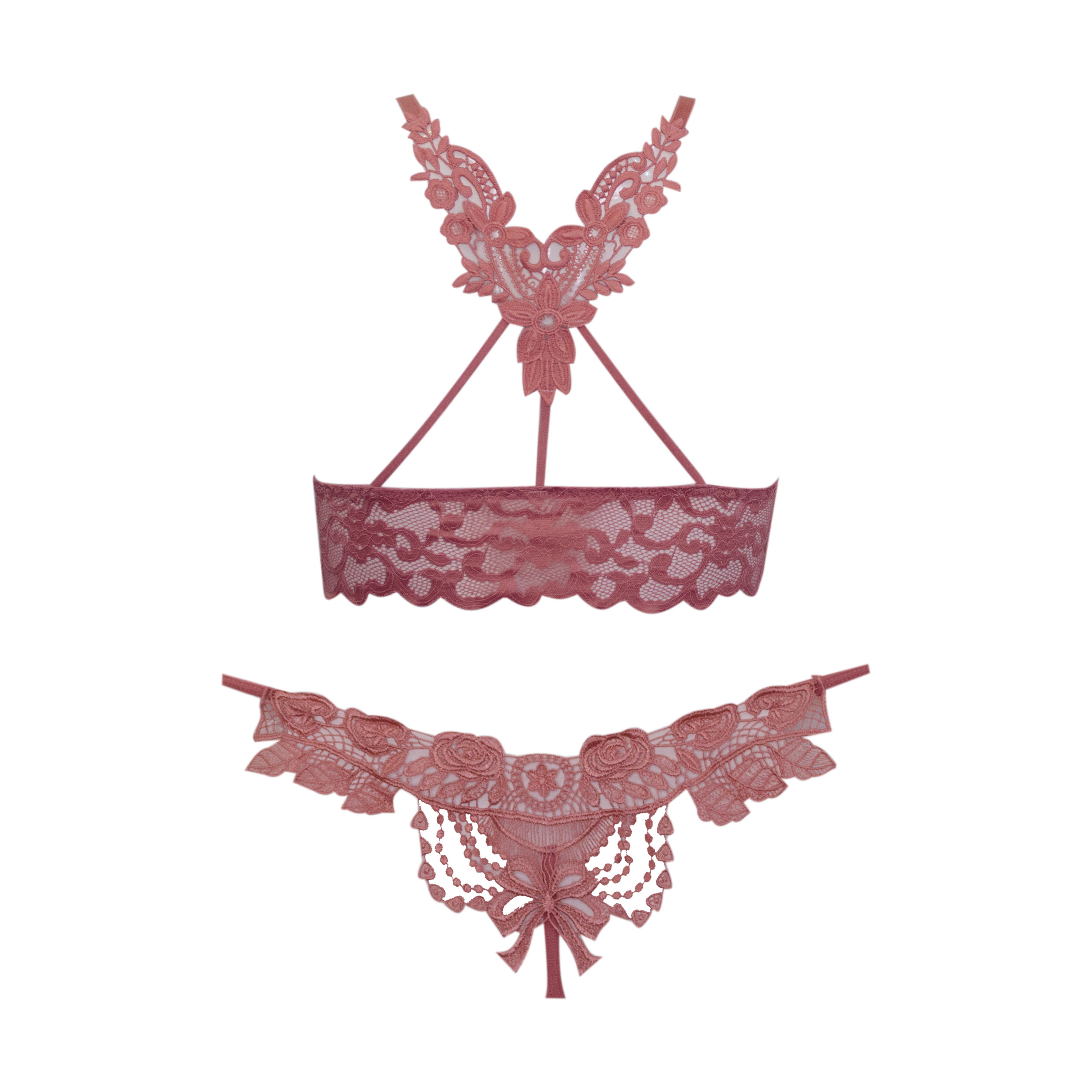 ست شورت و نیم تنه زنانه مدل گیپوری کد 2022