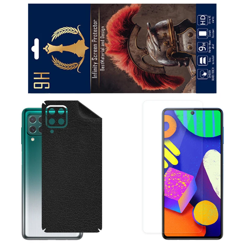 برچسب پوششی اینفینیتی مدل CH مناسب برای گوشی موبایل سامسونگ Galaxy F62 به همراه محافظ صفحه نمایش