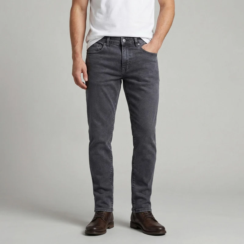 شلوار جین راسته مردانه مدل H-01